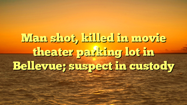 Man shot, killed in movie theater parking lot in Bellevue; suspect in custody 